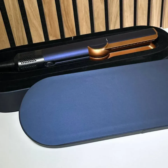 Стайлер-випрямляч для волосся з кейсом Airstrait HT-01 Prussian Blue/Rich Copper