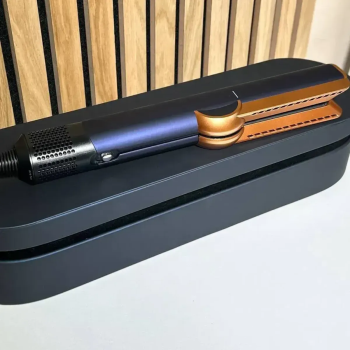 Стайлер-випрямляч для волосся з кейсом Airstrait HT-01 Prussian Blue/Rich Copper