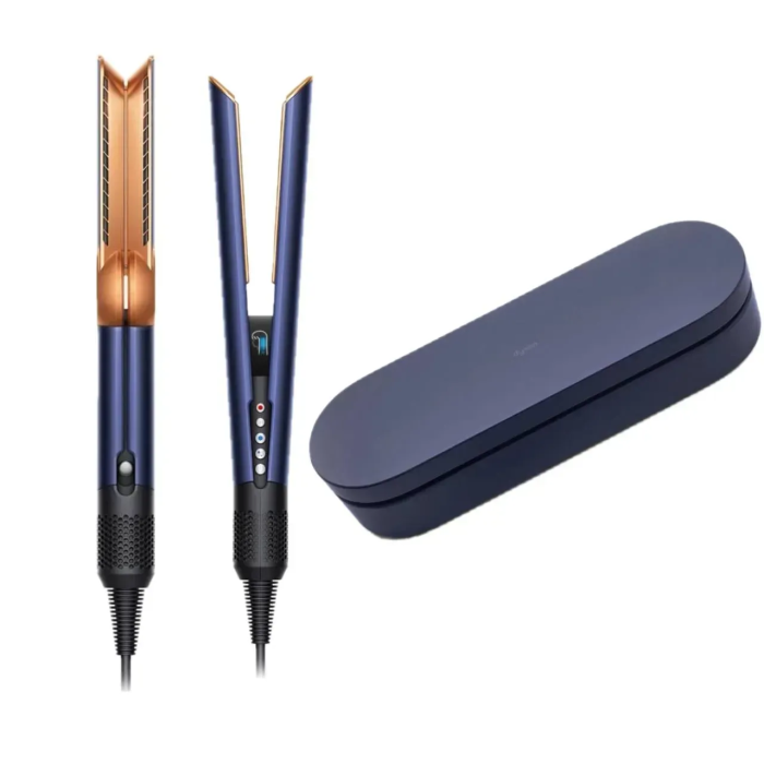 Стайлер-випрямляч для волосся з кейсом Airstrait HT-01 Prussian Blue/Rich Copper