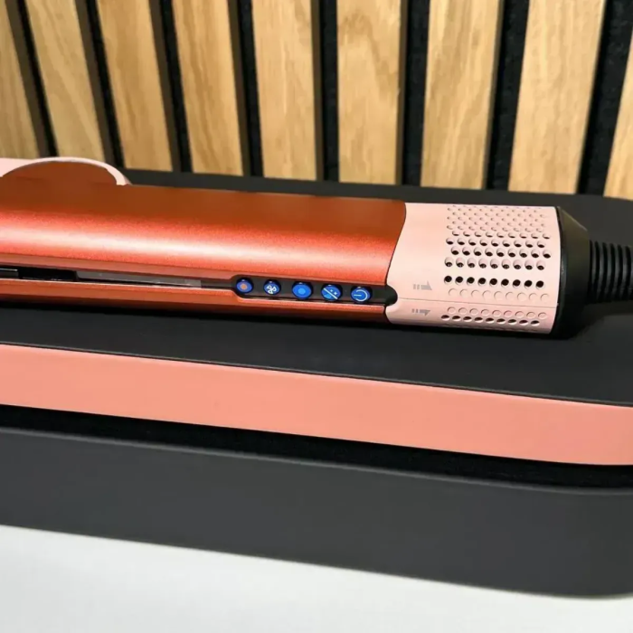 Стайлер-випрямляч для волосся з кейсом Airstrait HT-01 Strawberry Bronze/Blush Pink