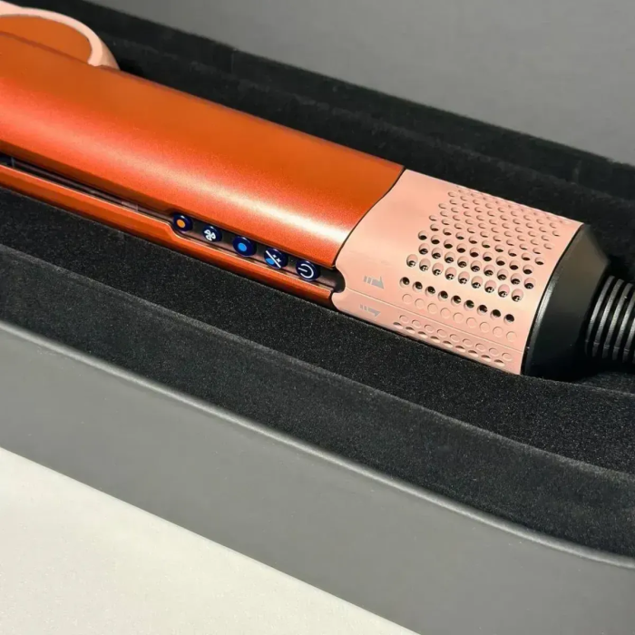 Стайлер-випрямляч для волосся з кейсом Airstrait HT-01 Strawberry Bronze/Blush Pink
