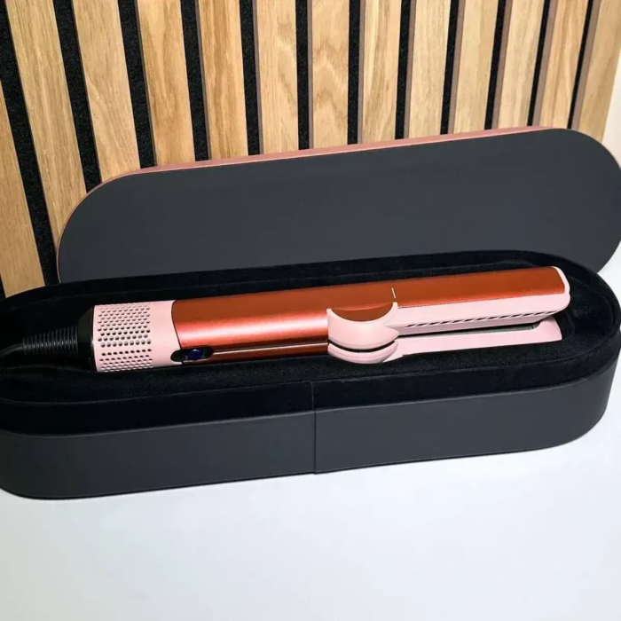 Стайлер-випрямляч для волосся з кейсом Airstrait HT-01 Strawberry Bronze/Blush Pink