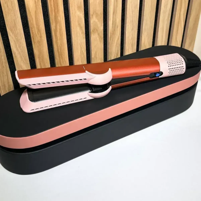 Стайлер-випрямляч для волосся з кейсом Airstrait HT-01 Strawberry Bronze/Blush Pink