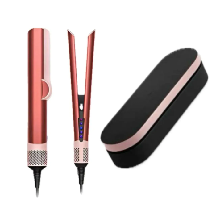 Стайлер-випрямляч для волосся з кейсом Airstrait HT-01 Strawberry Bronze/Blush Pink
