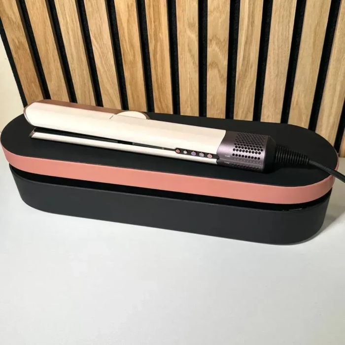 Стайлер-випрямляч для волосся з кейсом Airstrait HT-01 Ceramic Pink/Rose Gold