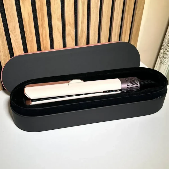 Стайлер-випрямляч для волосся з кейсом Airstrait HT-01 Ceramic Pink/Rose Gold