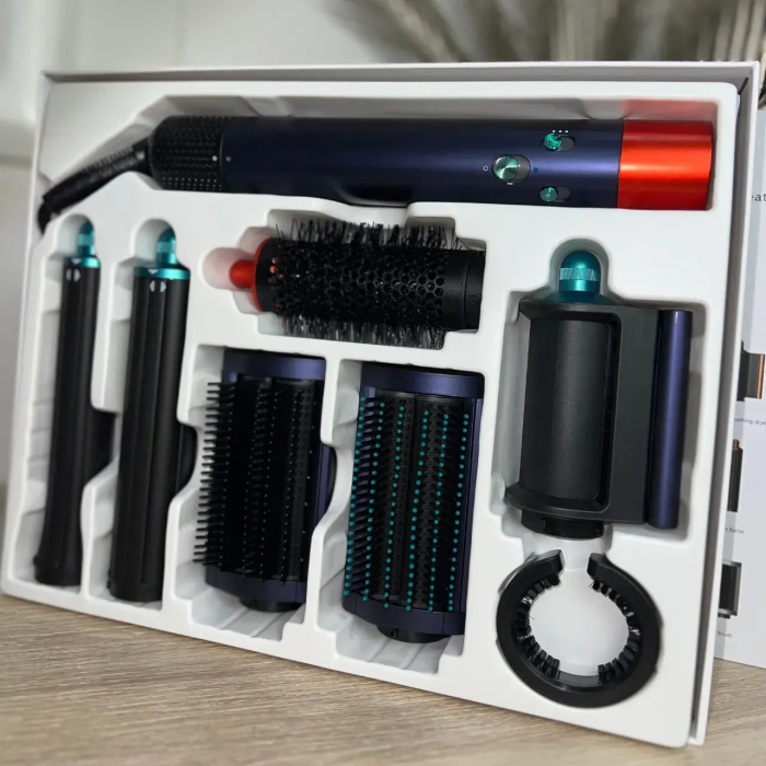 Стайлер для волосся Airwrap Complete Long 6 насадок, Blue/Orange