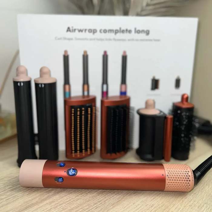 Стайлер для волосся Airwrap Complete Long 6 насадок, Bronze/Pink
