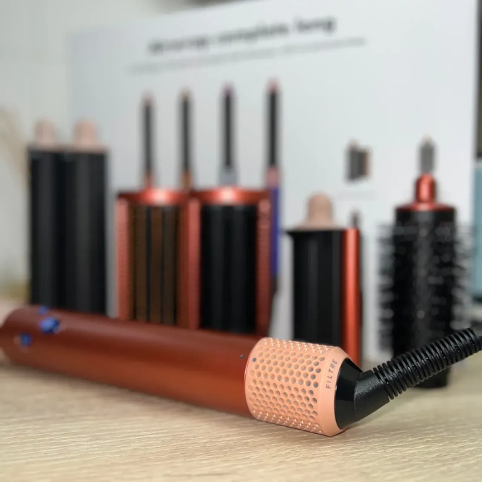 Стайлер для волосся Airwrap Complete Long 6 насадок, Bronze/Pink
