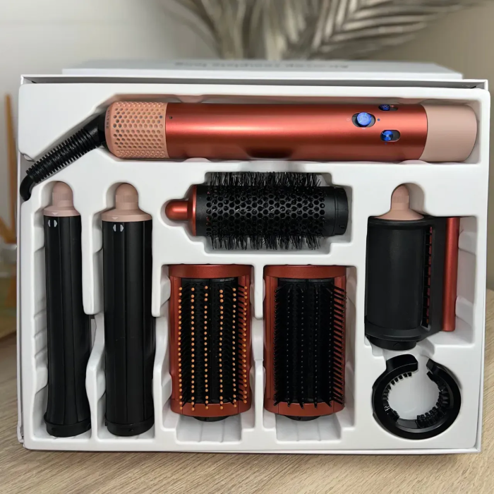 Стайлер для волосся Airwrap Complete Long 6 насадок, Bronze/Pink