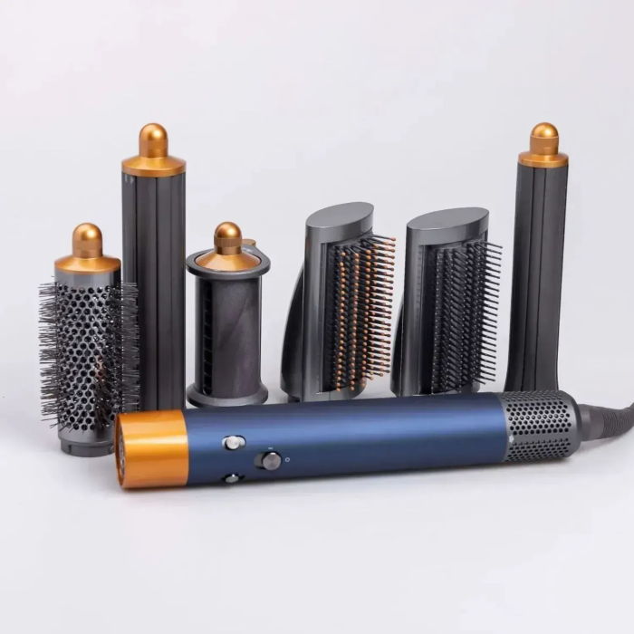 Стайлер для волосся Airwrap Complete Long 6 насадок Blue/Copper