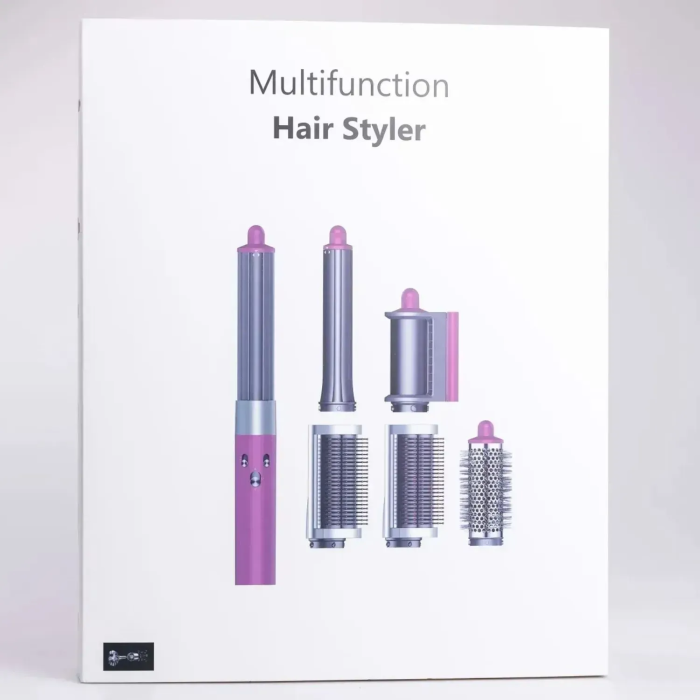 Стайлер для волосся Airwrap Complete Long 6 насадок, Fuchsia/Nickel
