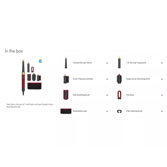 Стайлер Dyson Airwrap i.d. HS08 Straight & Wavy Red Velvet/Gold (596926-01)