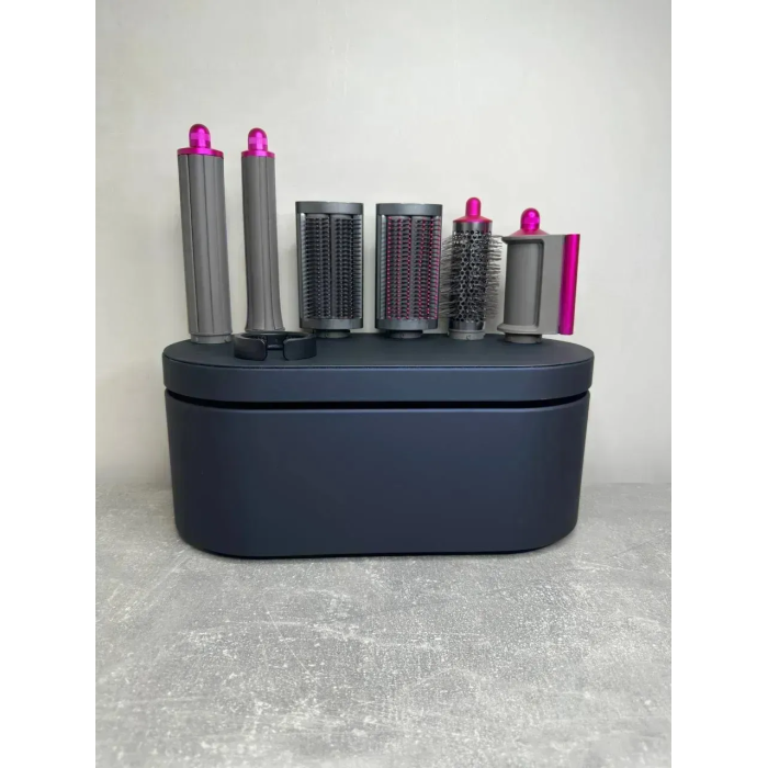 Мультистайлер, Стайлер для волосся hs05 з кейсом Airwrap Complete Long 6 насадок Fuchsia/Nickel