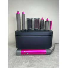 Мультистайлер, Стайлер для волосся hs05 з кейсом Airwrap Complete Long 6 насадок Fuchsia/Nickel