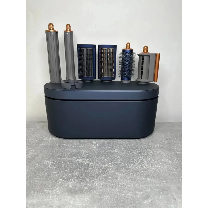 Мультистайлер, Стайлер для волосся hs05 з кейсом Airwrap Complete Long 6 насадок Prussian Blue/Copper