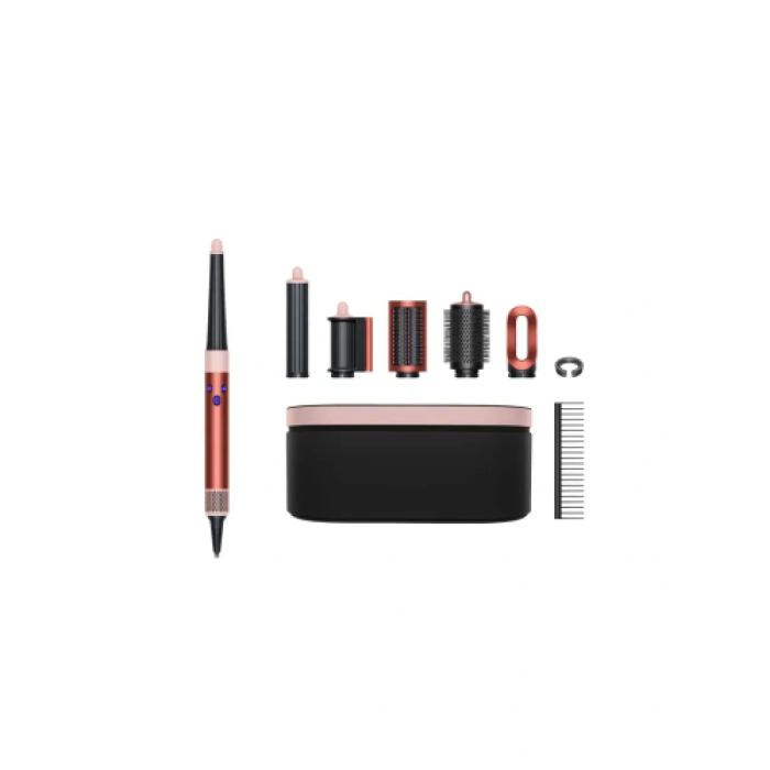 Мультистайлер, Стайлер Dyson Airwrap i.d. HS08 в кейсі, Straight&Wavy Strawberry Bronze/Blush Pink