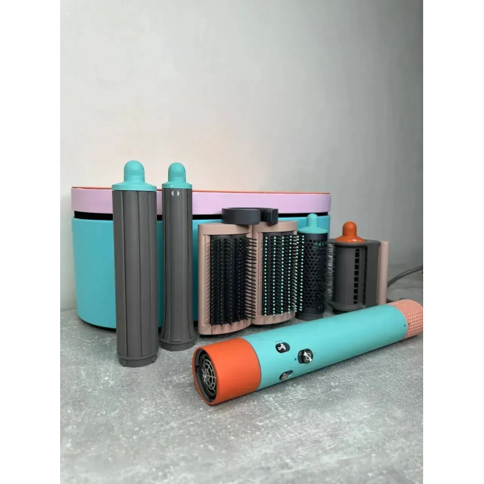 Мультистайлер, Стайлер для волосся hs05 з кейсом Airwrap Complete Long 6 насадок Сeramic/Pop