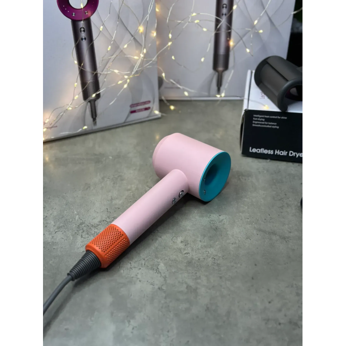 Фен з кейсом Leafless Hair Dryer для волосся Supersonic Premium Ceramic Pop Макарун