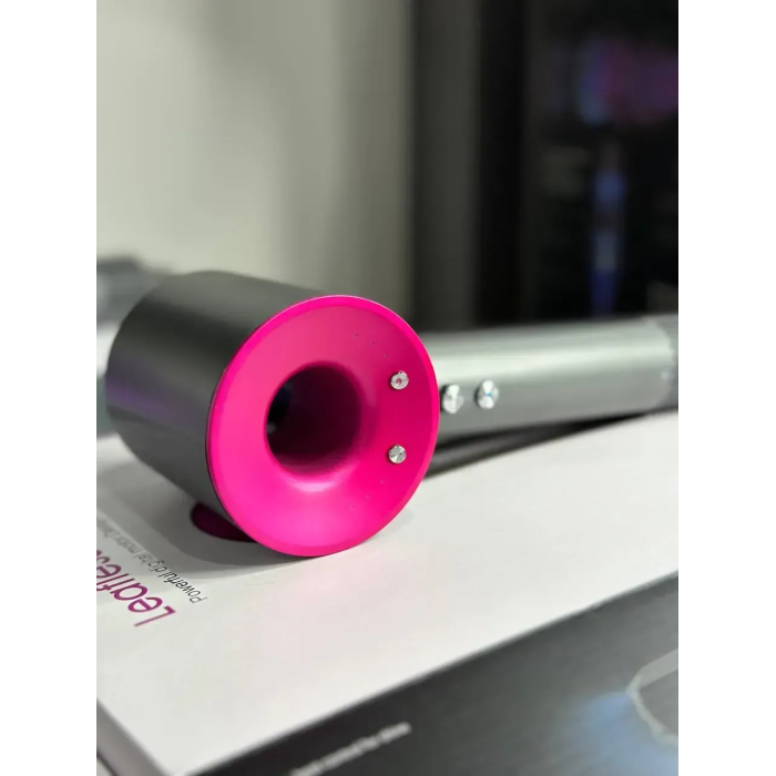 Фен Leafless Hair Dryer для волосся Supersonic Premium Nickel/Fuchsia Сіро-Рожевий