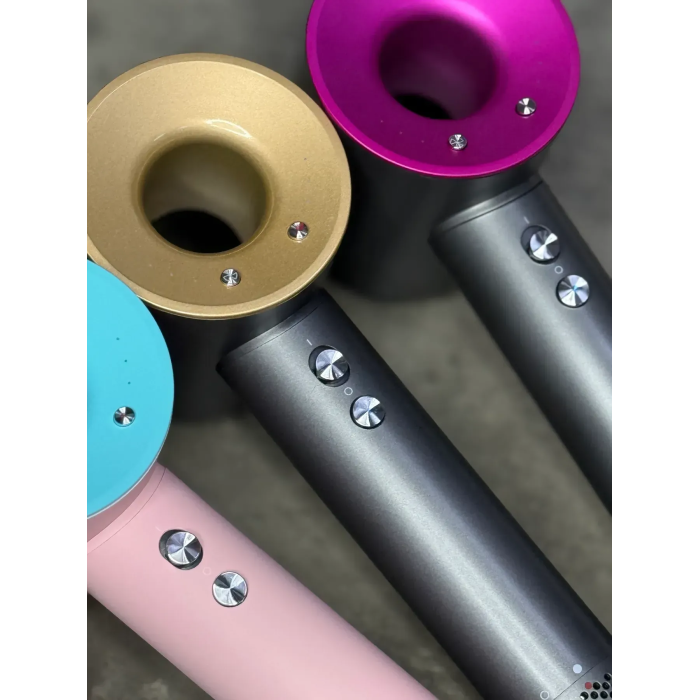 Фен Leafless Hair Dryer для волосся Supersonic Premium Nickel/Fuchsia Сіро-Рожевий