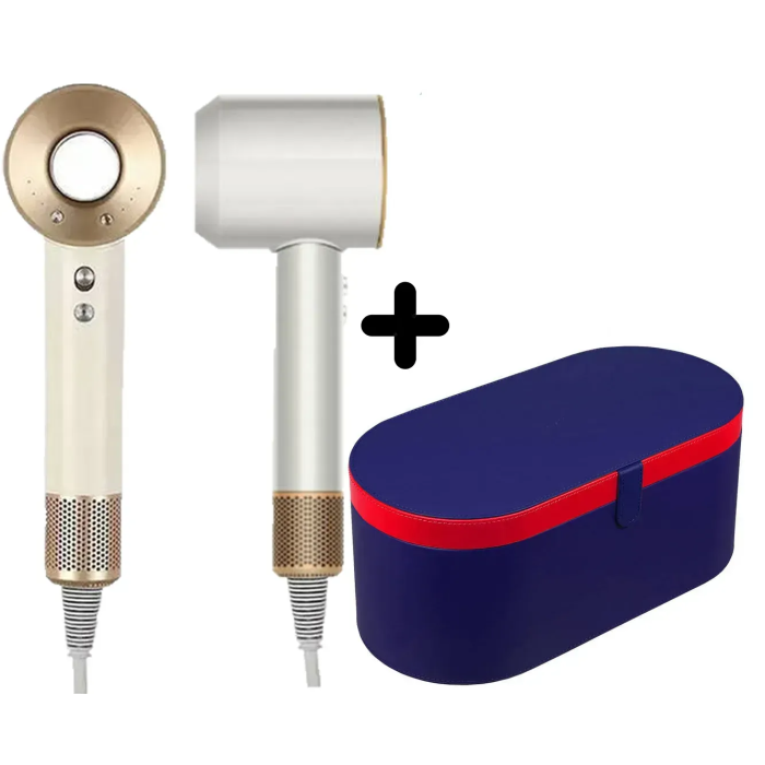 Фен з кейсом Leafless Hair Dryer для волосся Supersonic Premium Gold Золотий
