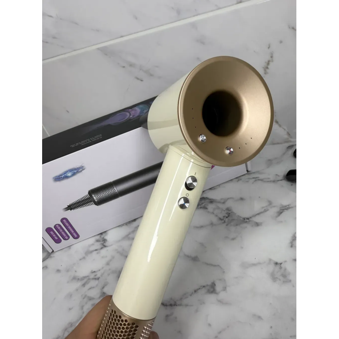 Фен з кейсом Leafless Hair Dryer для волосся Supersonic Premium Gold Золотий