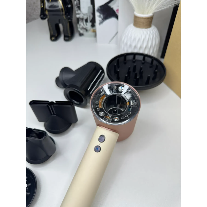 Фен для волосся Supersonic HD16 Nural Straight+Wavy Ceramic Pink/Rose Gold