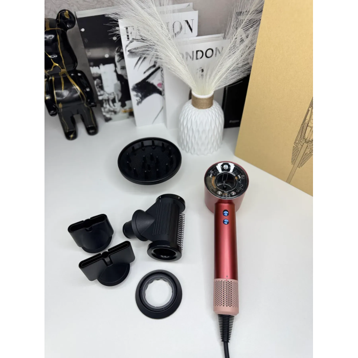 Фен для волосся Supersonic HD16 Nural Straight+Wavy Strawberry Bronze/Blush Pink
