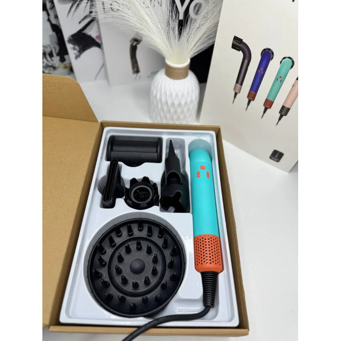 Фен для волосся HD18 Supersonic R Professional Hair Dryer Curly+Coily Ceramic Patina/Topaz