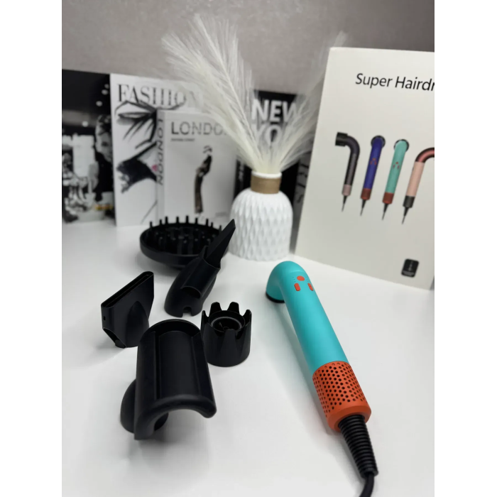 Фен для волосся HD18 Supersonic R Professional Hair Dryer Curly+Coily Ceramic Patina/Topaz