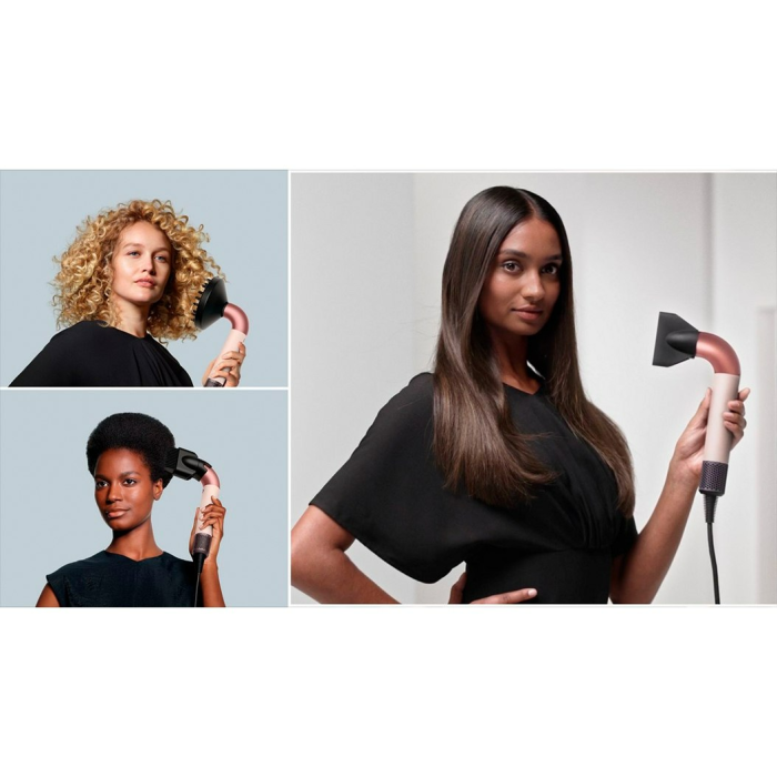 Фен для волосся HD18 Supersonic R Professional Hair Dryer Curly+Coily Vinca Blue/Rose