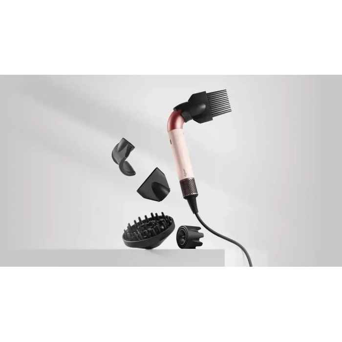 Фен для волосся HD18 Supersonic R Professional Hair Dryer Curly+Coily Ceramic Pink/Rose Gold