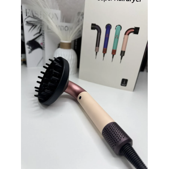 Фен для волосся HD18 Supersonic R Professional Hair Dryer Curly+Coily Ceramic Pink/Rose Gold