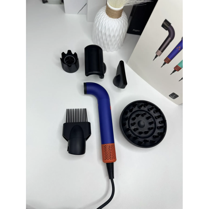 Фен для волосся HD18 Supersonic R Professional Hair Dryer Curly+Coily Vinca Blue/Rose