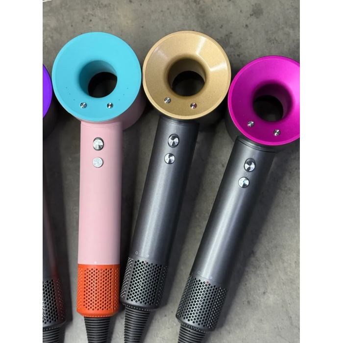 Фен Leafless Hair Dryer для волосся Supersonic Premium Nickel/Copper Сіро-Золотий