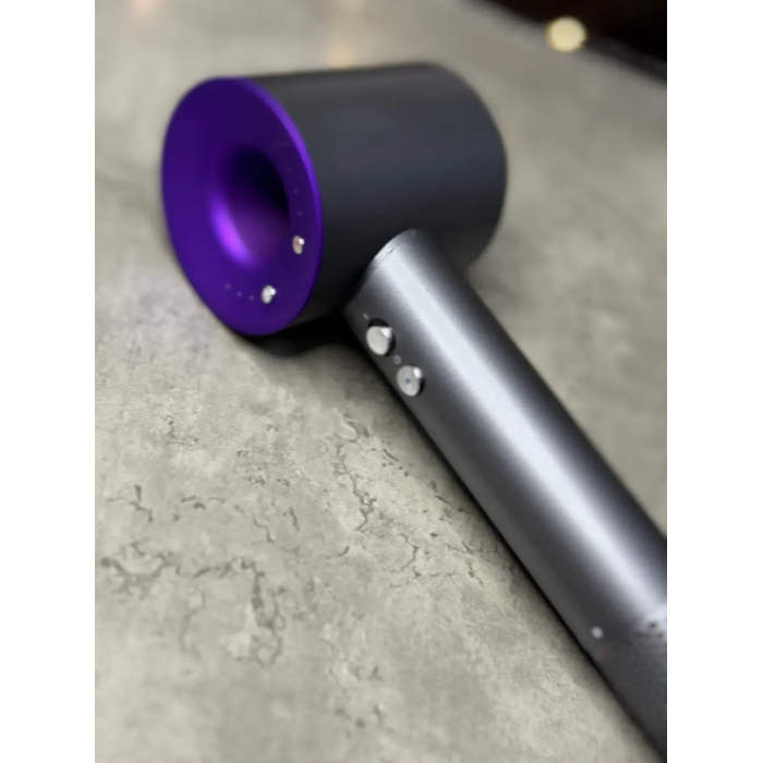 Фен Leafless Hair Dryer для волосся Supersonic Premium Nickel/Purple Сіро-Фіолетовий