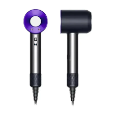 Фен Leafless Hair Dryer для волосся Supersonic Premium Nickel/Purple Сіро-Фіолетовий