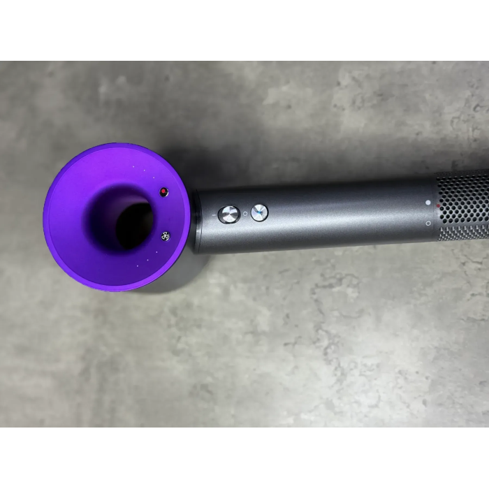 Фен Leafless Hair Dryer для волосся Supersonic Premium Nickel/Purple Сіро-Фіолетовий