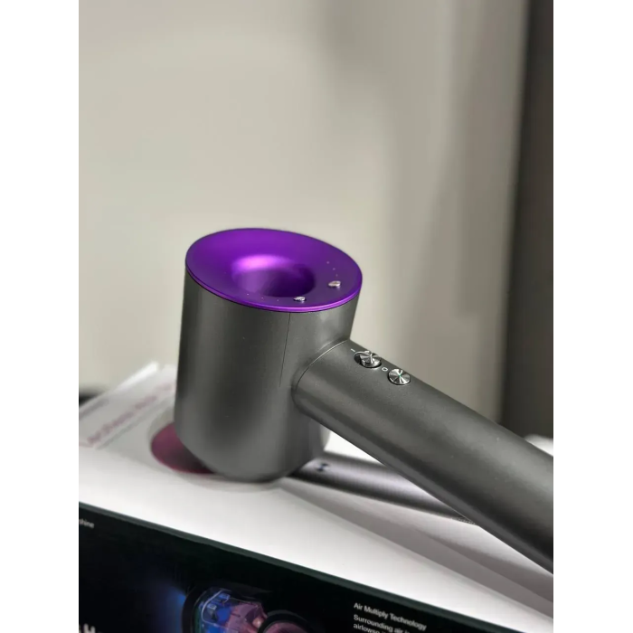 Фен для волосся Supersonic Premium 5 насадок Nickel/Purple Сіро-фіолетовий